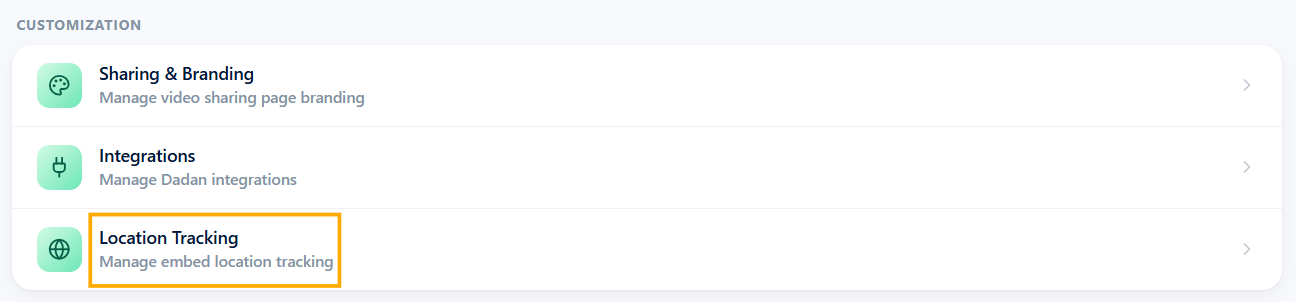 Location Tracking