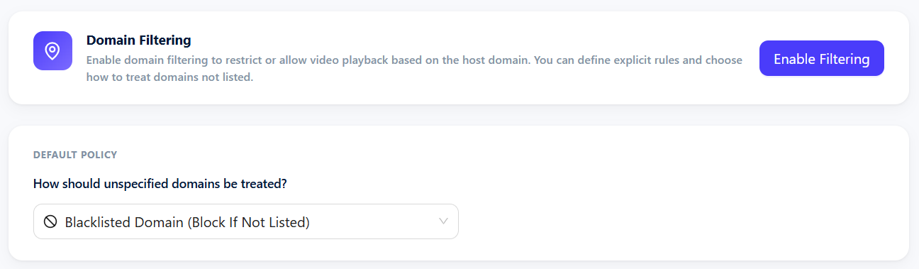 Enable Filtering