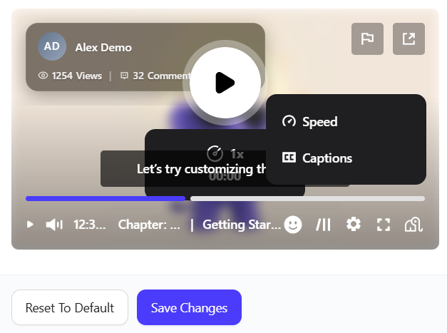 Reset to Default Settings