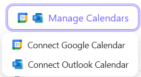 Manage Calendars Manage Calendars