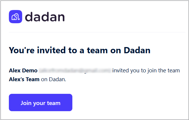 Email notification