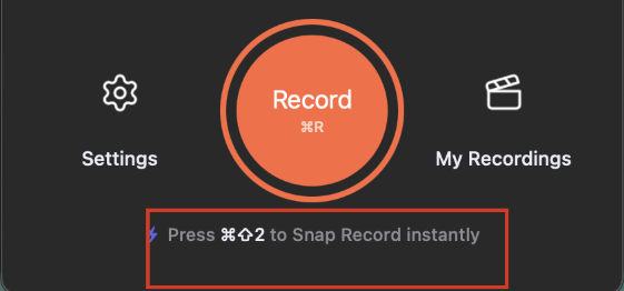 Snap record Snap record