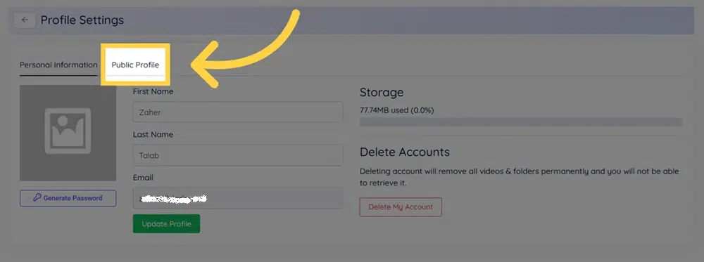 Public Profile Public Profile