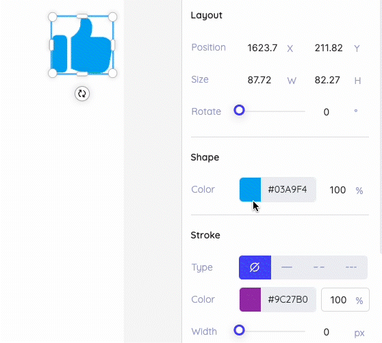 add and edit shapes in free video editor dadan